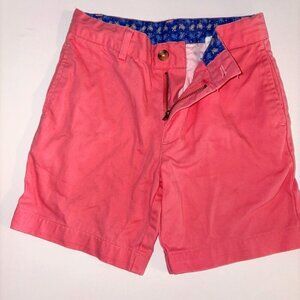 J. Bailey Kids Nantucket Red Pink Chino Shorts size 6 Flat Front Preppy